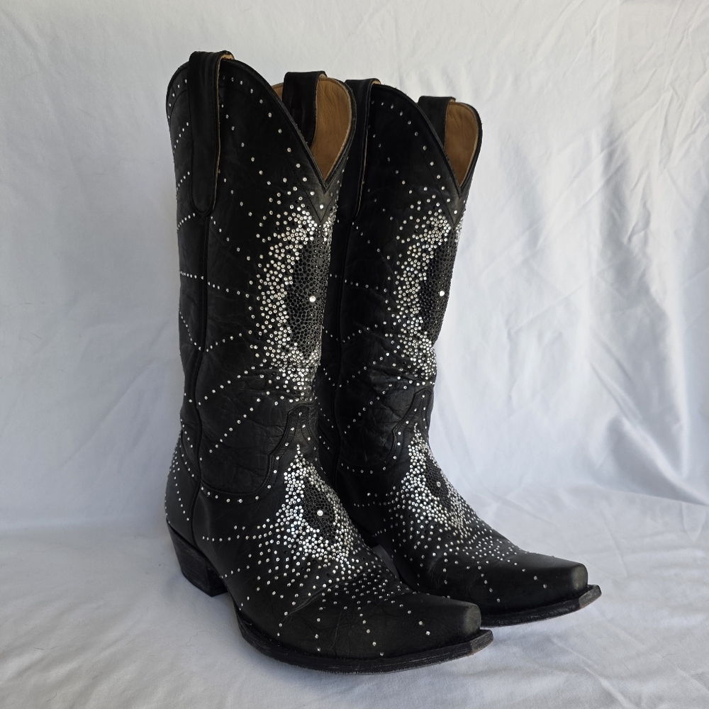 Old Gringo Martha Crystals Cowgirl Boots Sz 9 RARE